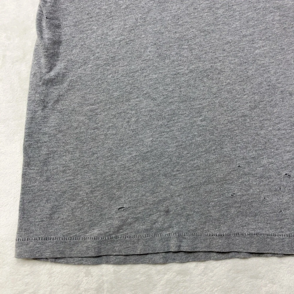 Y2K Abercrombie & Fitch Muscle T-Shirt Mens 2XL Single Stitch Raised Velvet Logo